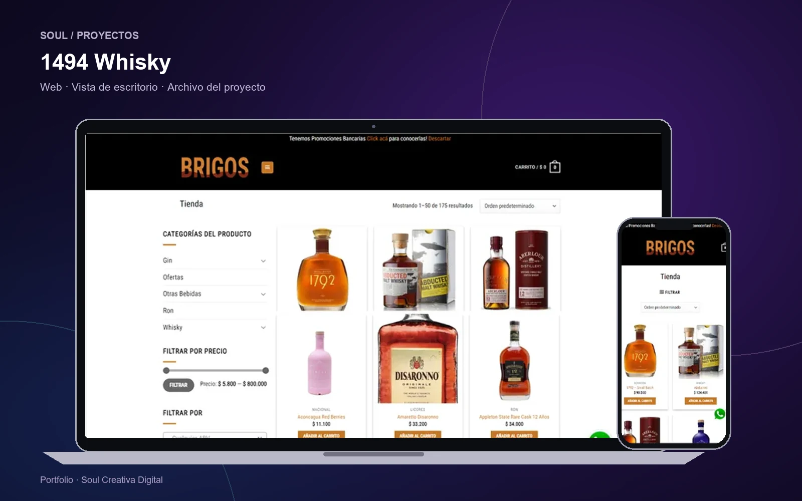 1494 Whisky: presentación en notebook